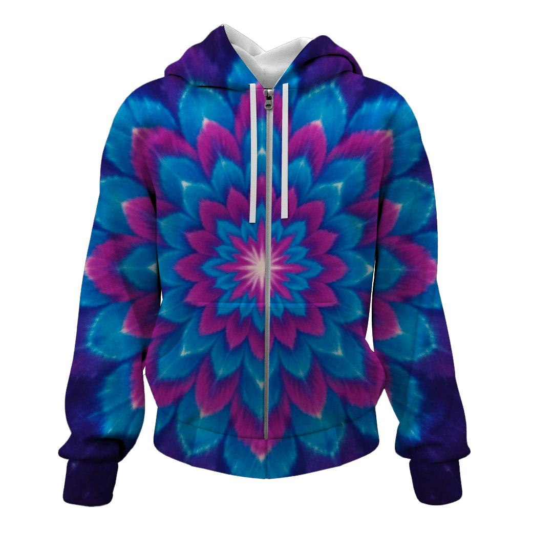 Neon Mandala Galaxy Burst hoodie styles
