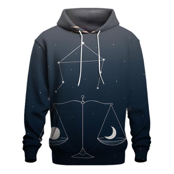 Libra Crescent Scales Alignment pullover hoodies