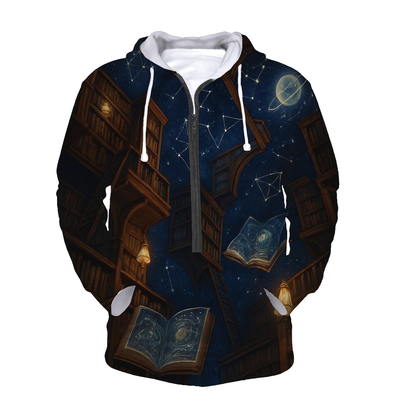 Stargazer Library Dreams premium hoodies