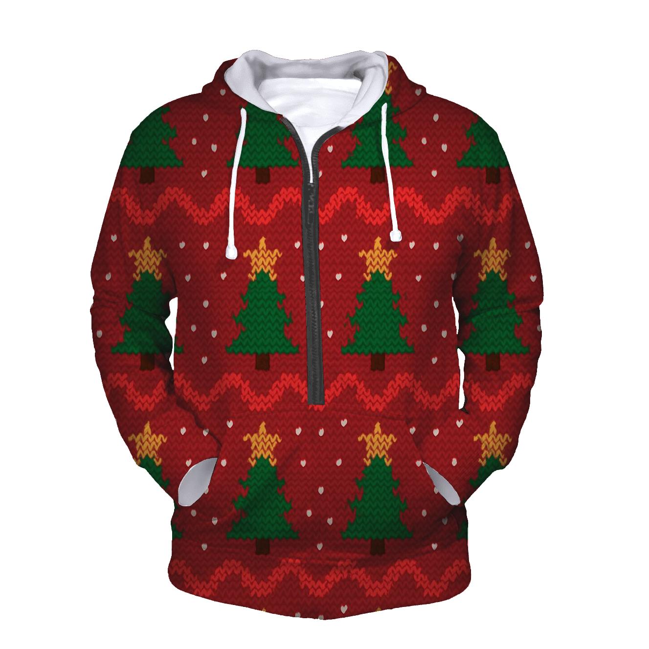 Tacky Tinsel Forest Bands graphic hoodies