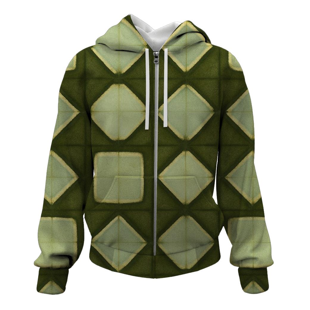 Forest Window Itajime Grid custom hoodies