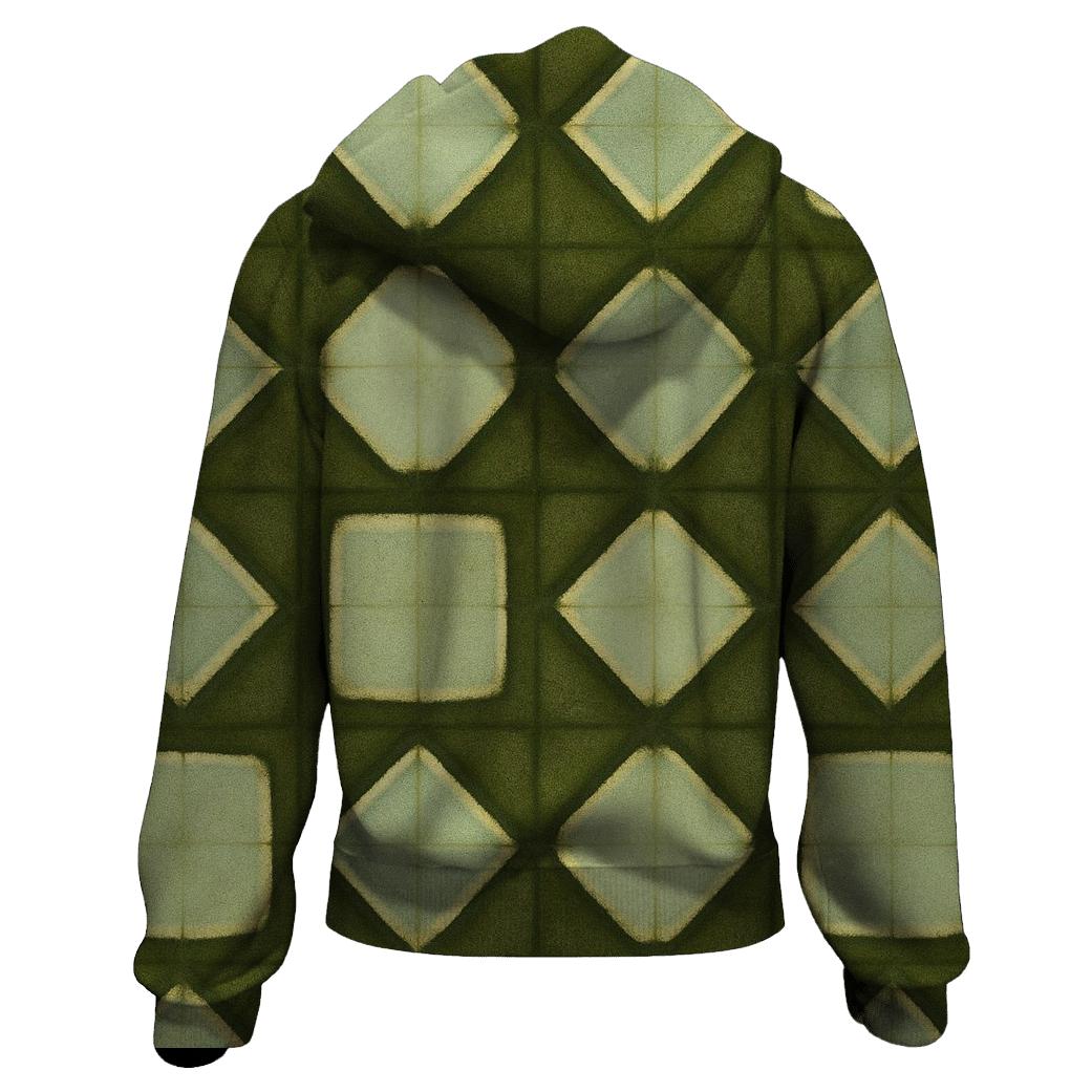 Forest Window Itajime Grid custom hoodies