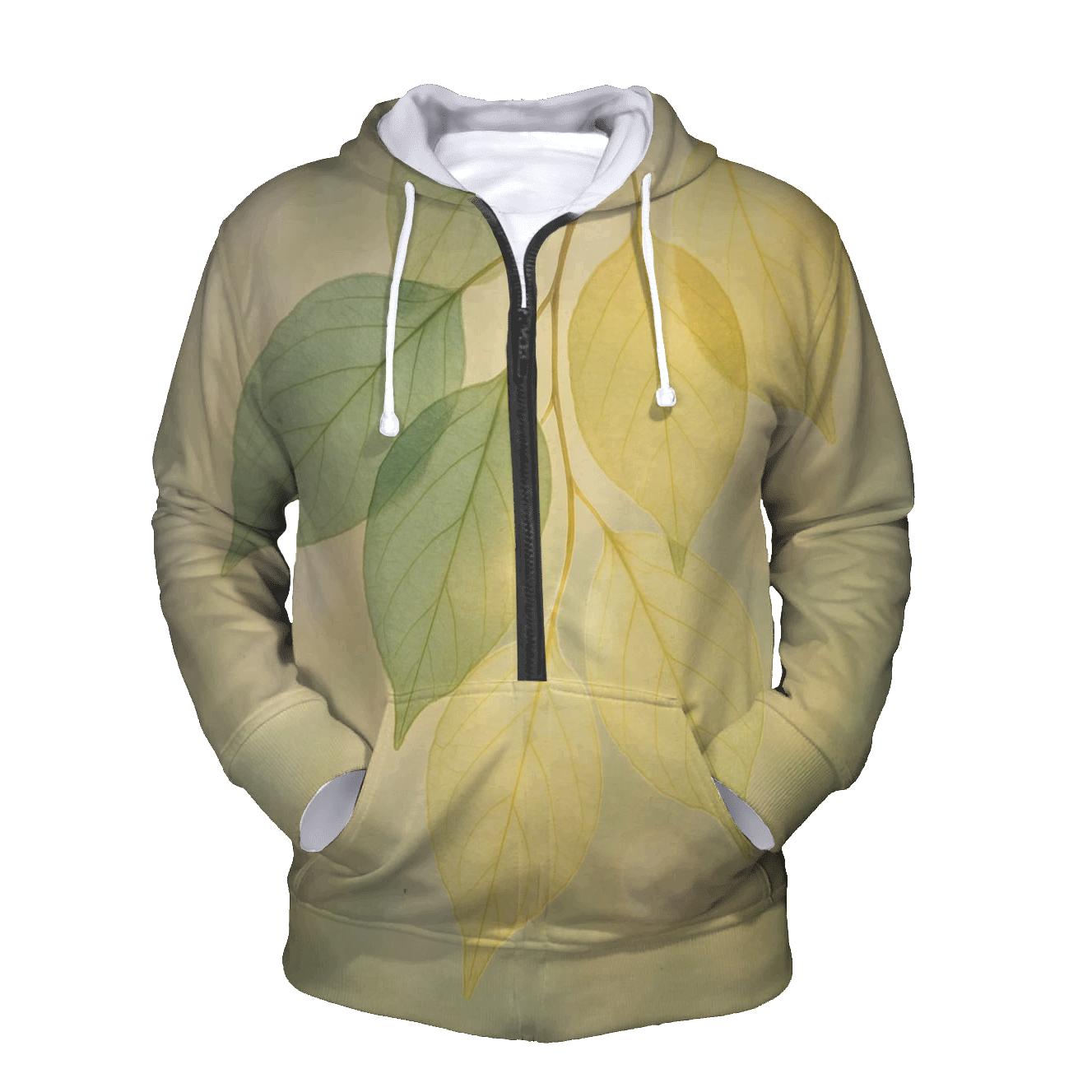 Whispering Leaves Prayer embroidered hoodies