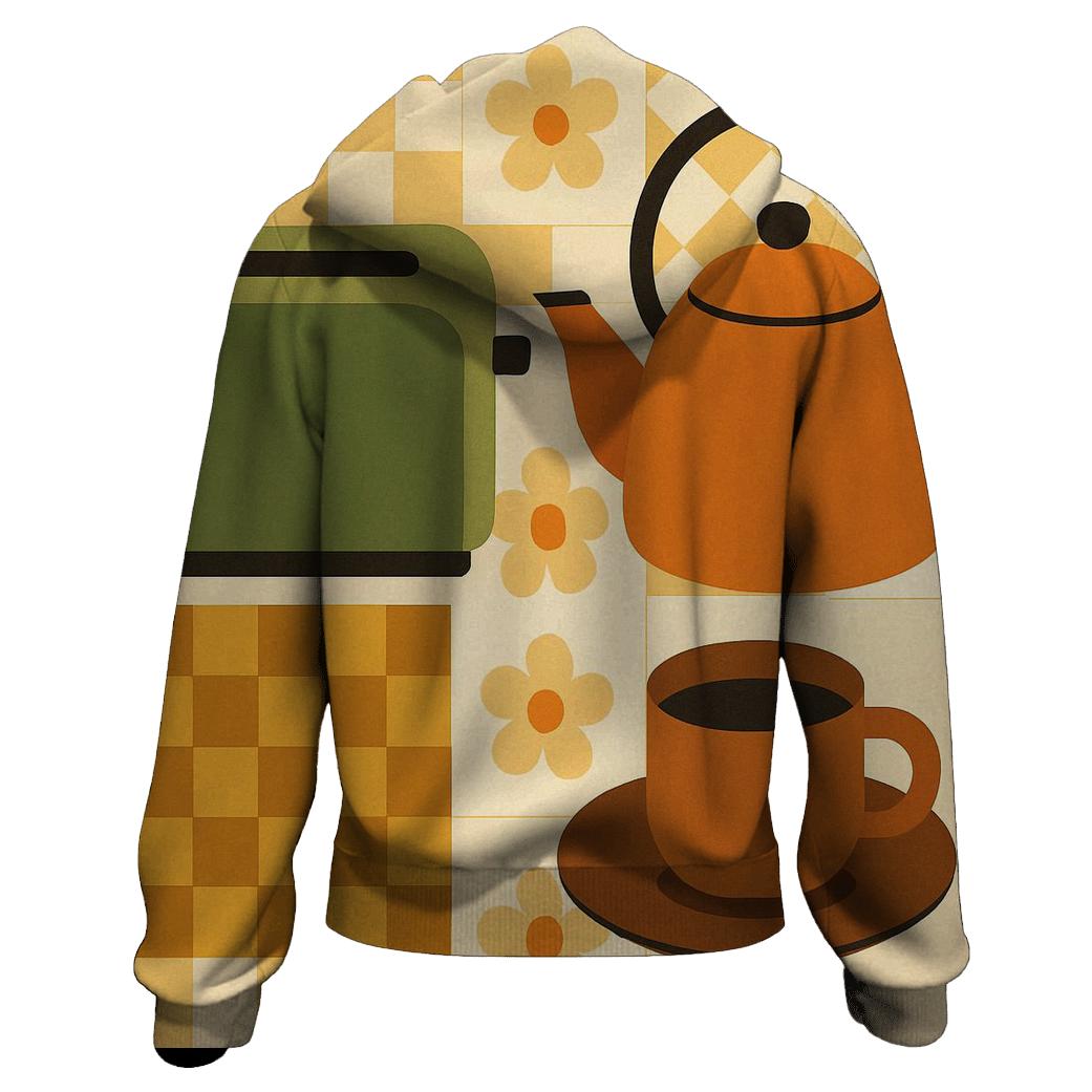 Groovy Kitchen Patterns premium hoodies