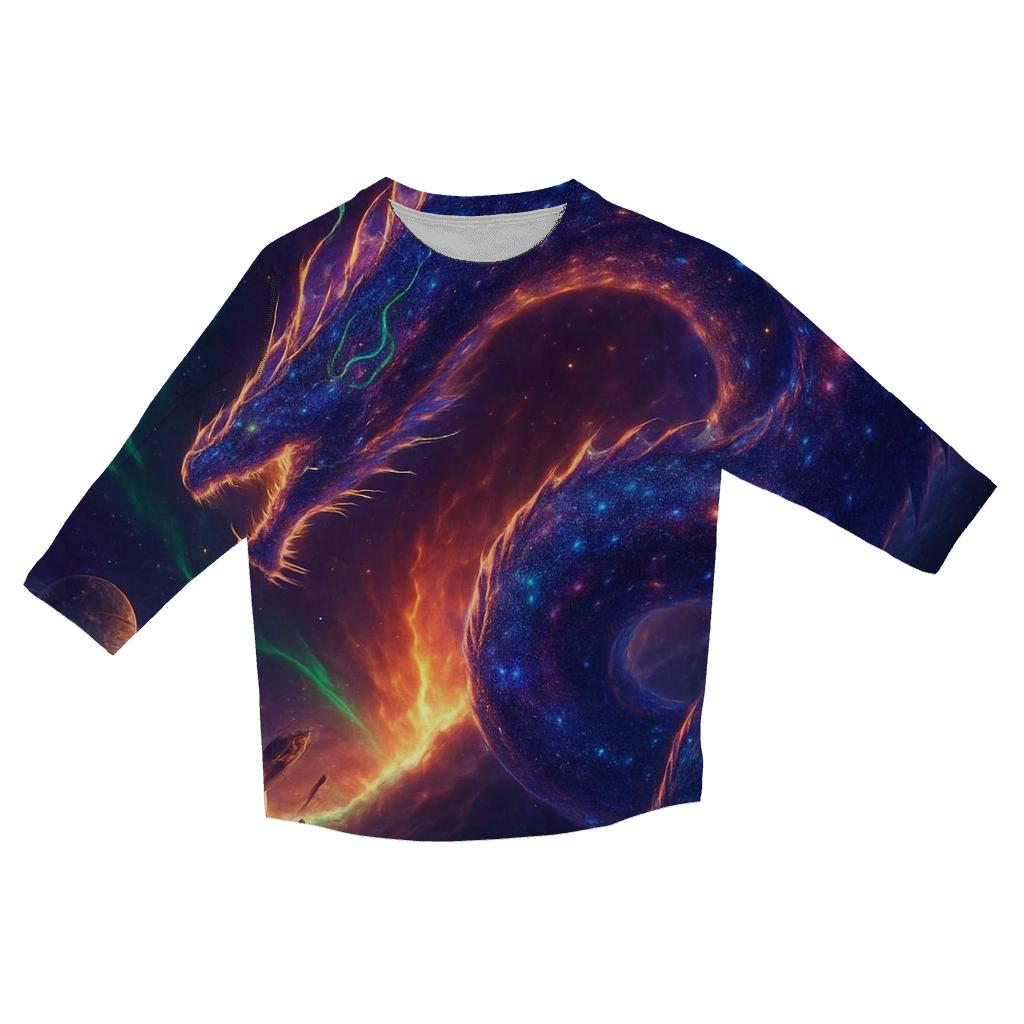 Aurora Leviathan Galaxy casual three quarter sleeve shirts