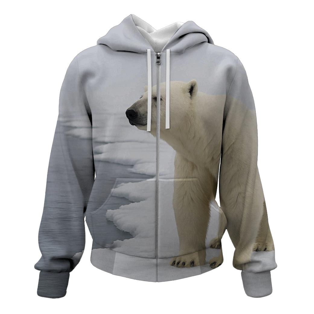 Ice Edge Vigil Polar Bear hoodie styles