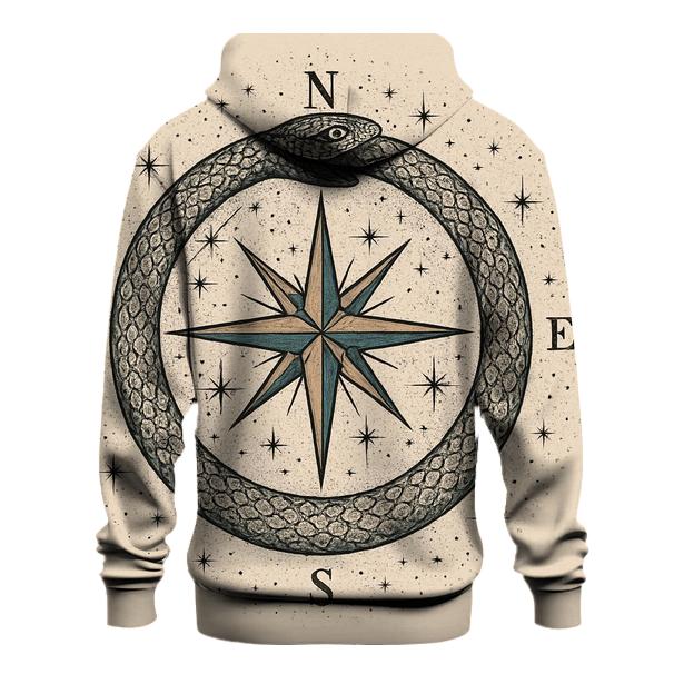 Celestial Circuit Ouroboros Compass hoodie styles