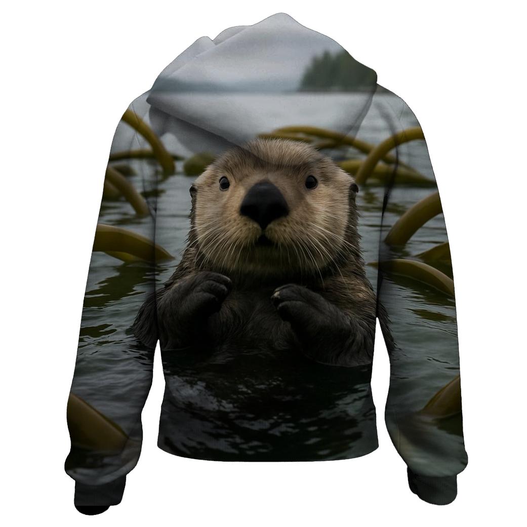 Kelp Forest Patrol Sea Otter designer hoodies