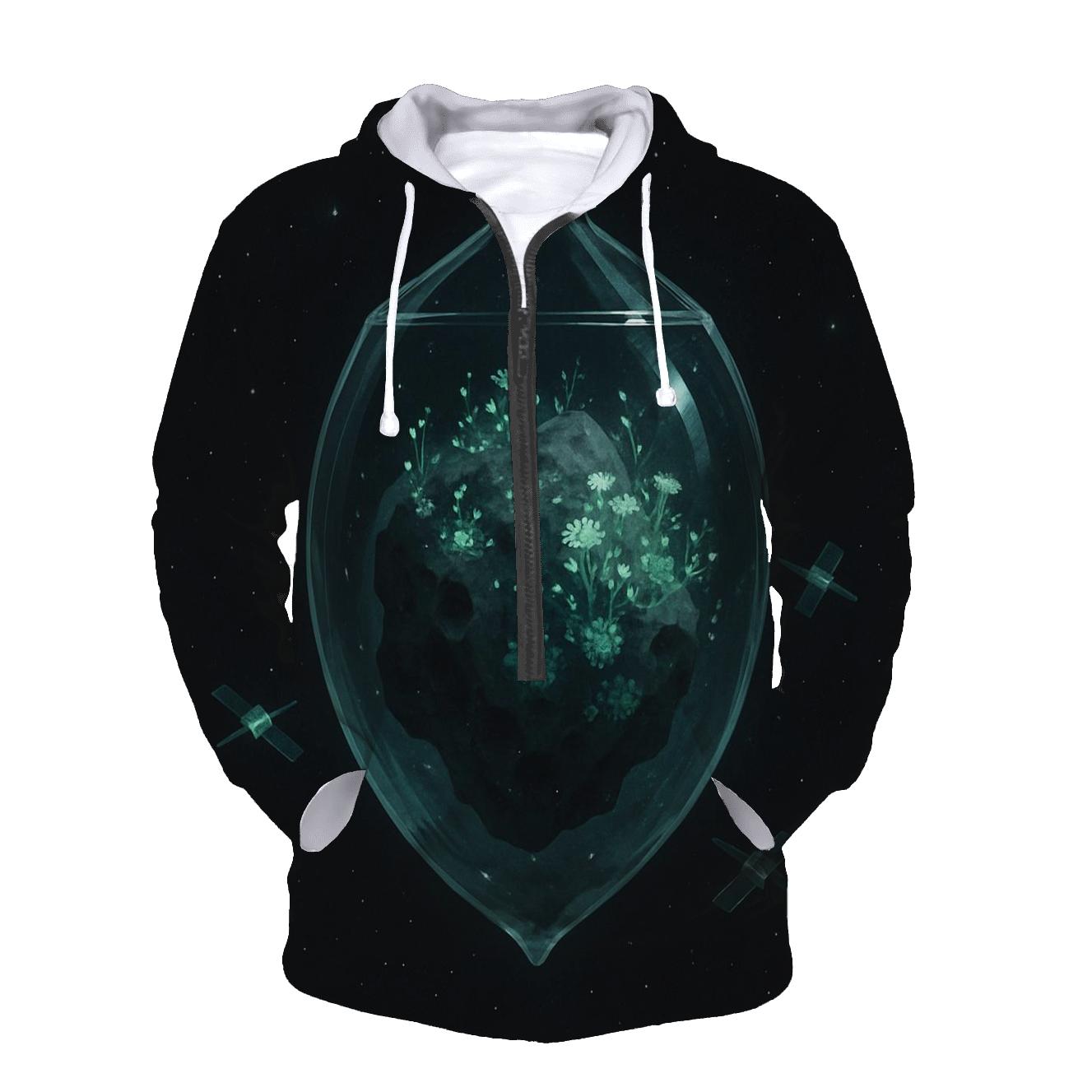 Asteroid Garden Terrarium premium hoodies