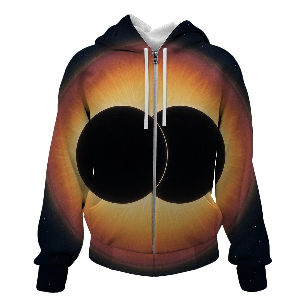 Binary Eclipse Corona Bands hoodie trends