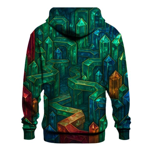 Jewel Tone Crystal Labyrinth lightweight hoodies