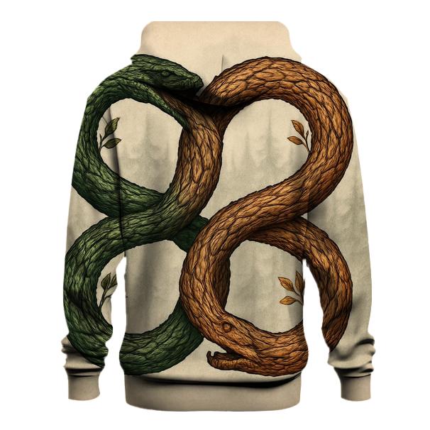 Forest Spirit Twin Ouroboros pullover hoodies