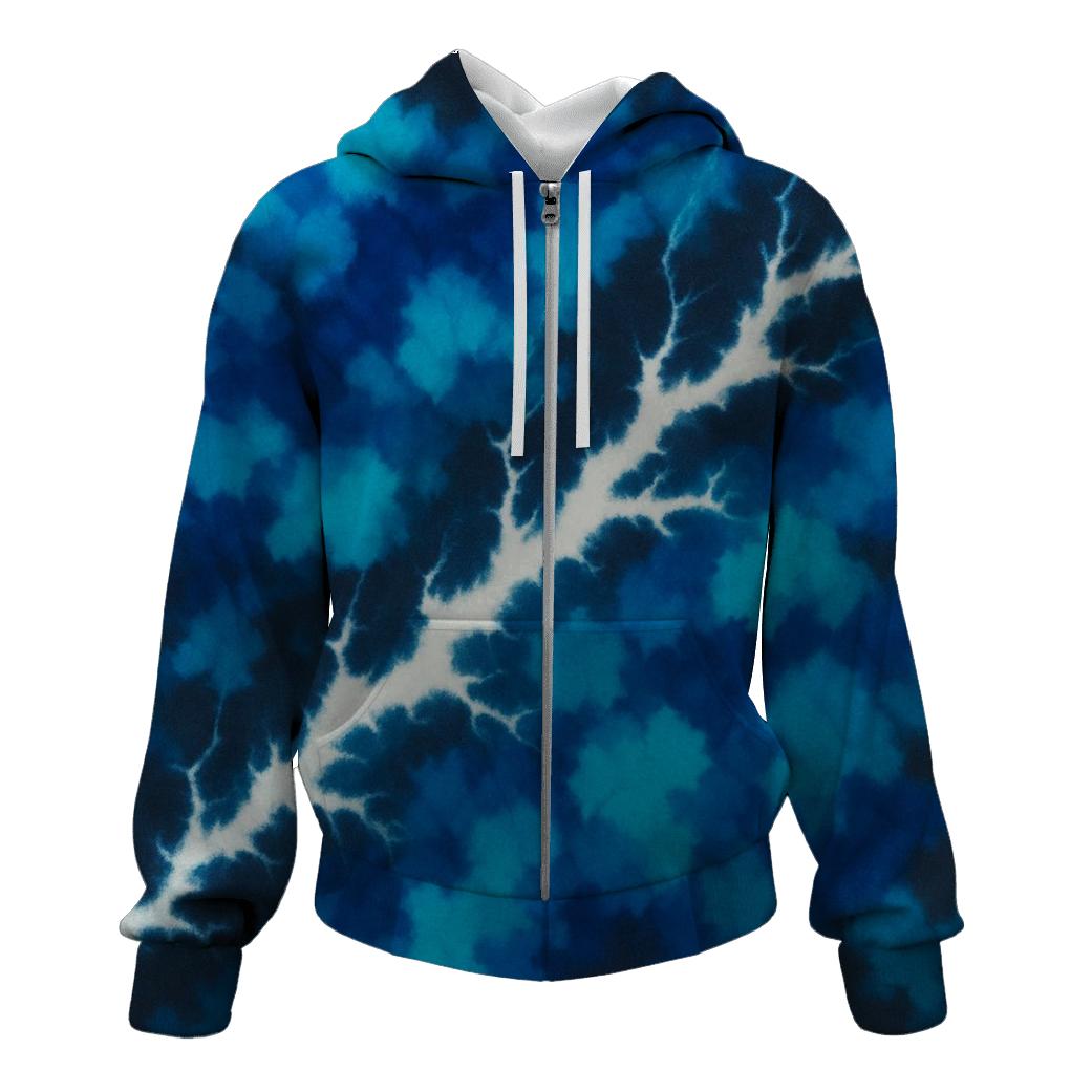 Diagonal Lightning Crumple Storm designer hoodies