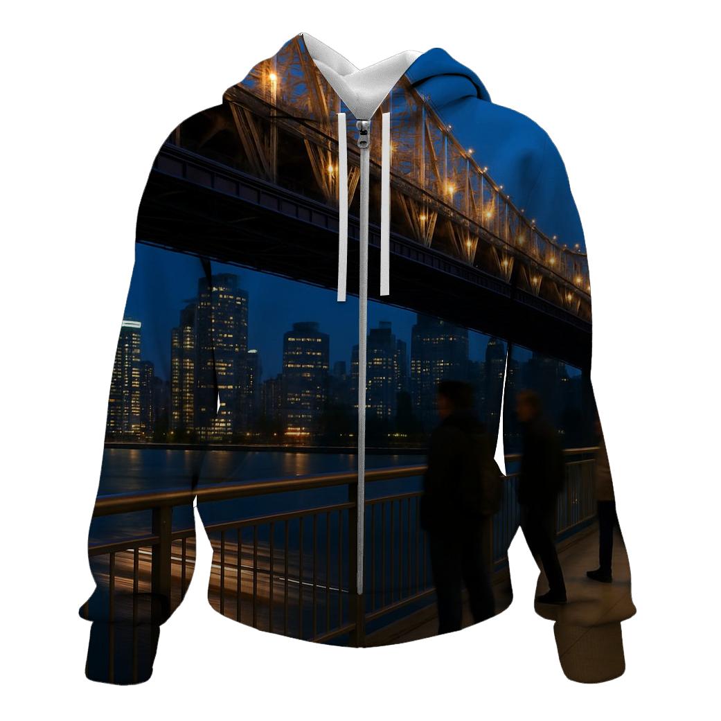 Autumn Evening From Roosevelt Island Tram Station designer hoodies
