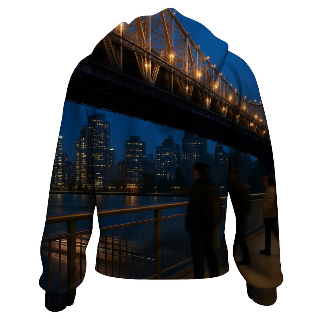 Autumn Evening From Roosevelt Island Tram Station designer hoodies