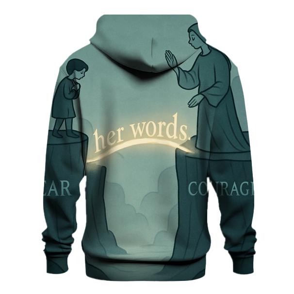 Her Voice The Bridge Between My Fears And Courage premium hoodies