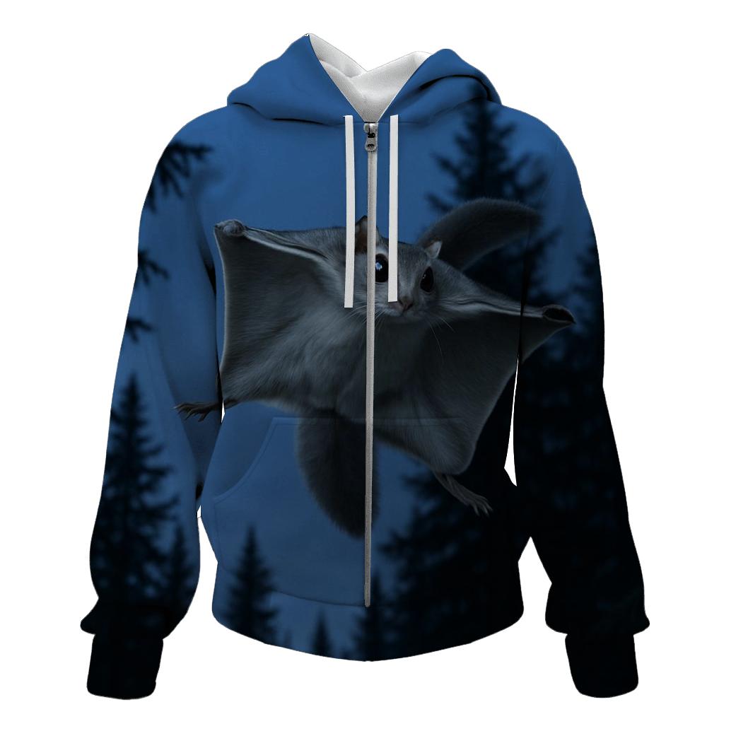 Canopy Glide Flying Squirrel custom hoodies