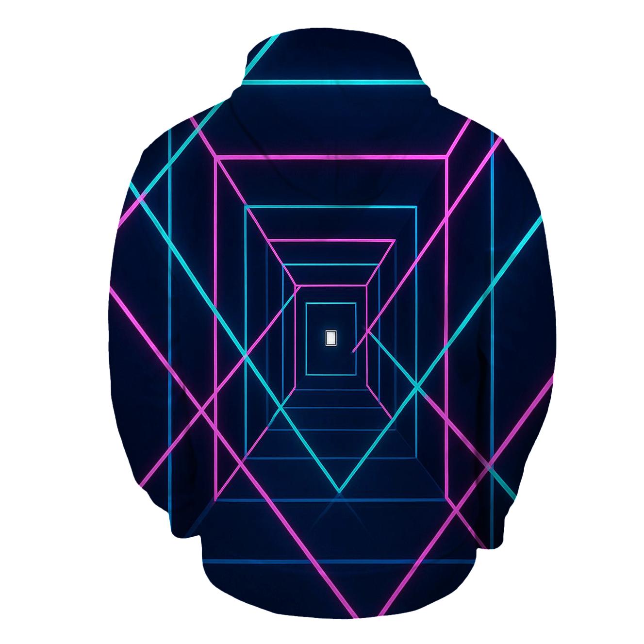 Laser Maze Corridor lightweight hoodies