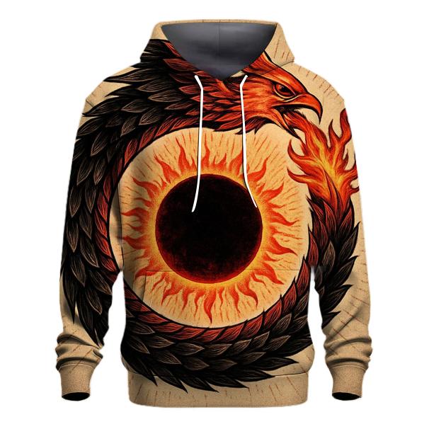 Solar Eclipse Phoenix Ouroboros premium hoodies