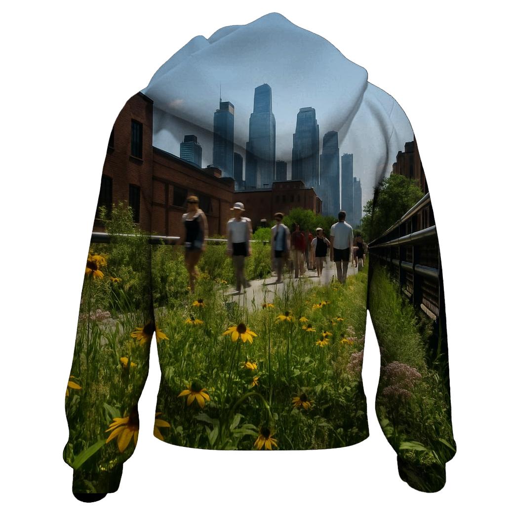 Noon Heat Haze Over Midtown From The High Line lightweight hoodies