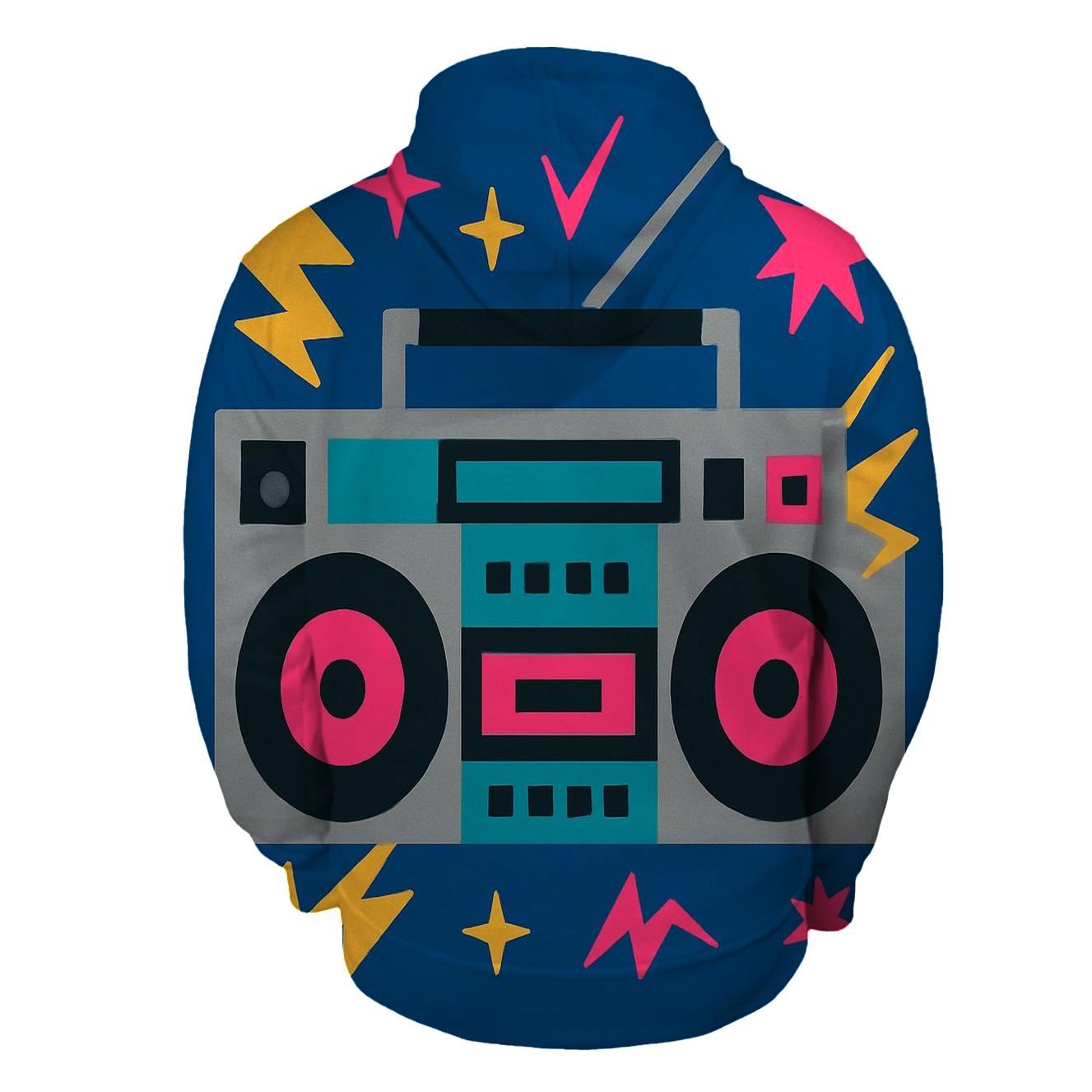 Boom Box Flash Frame heavyweight hoodies