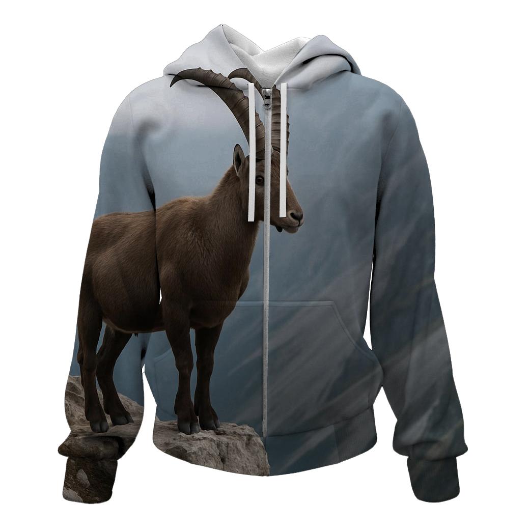 Crag Lookout Alpine Ibex zip-up hoodies