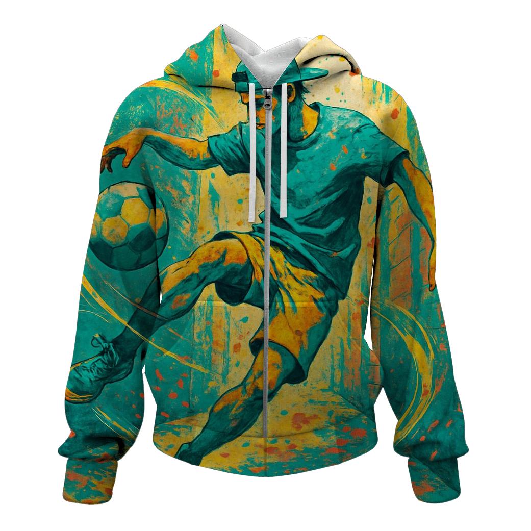 Urban Freestyle Soccer Flow graphic hoodies