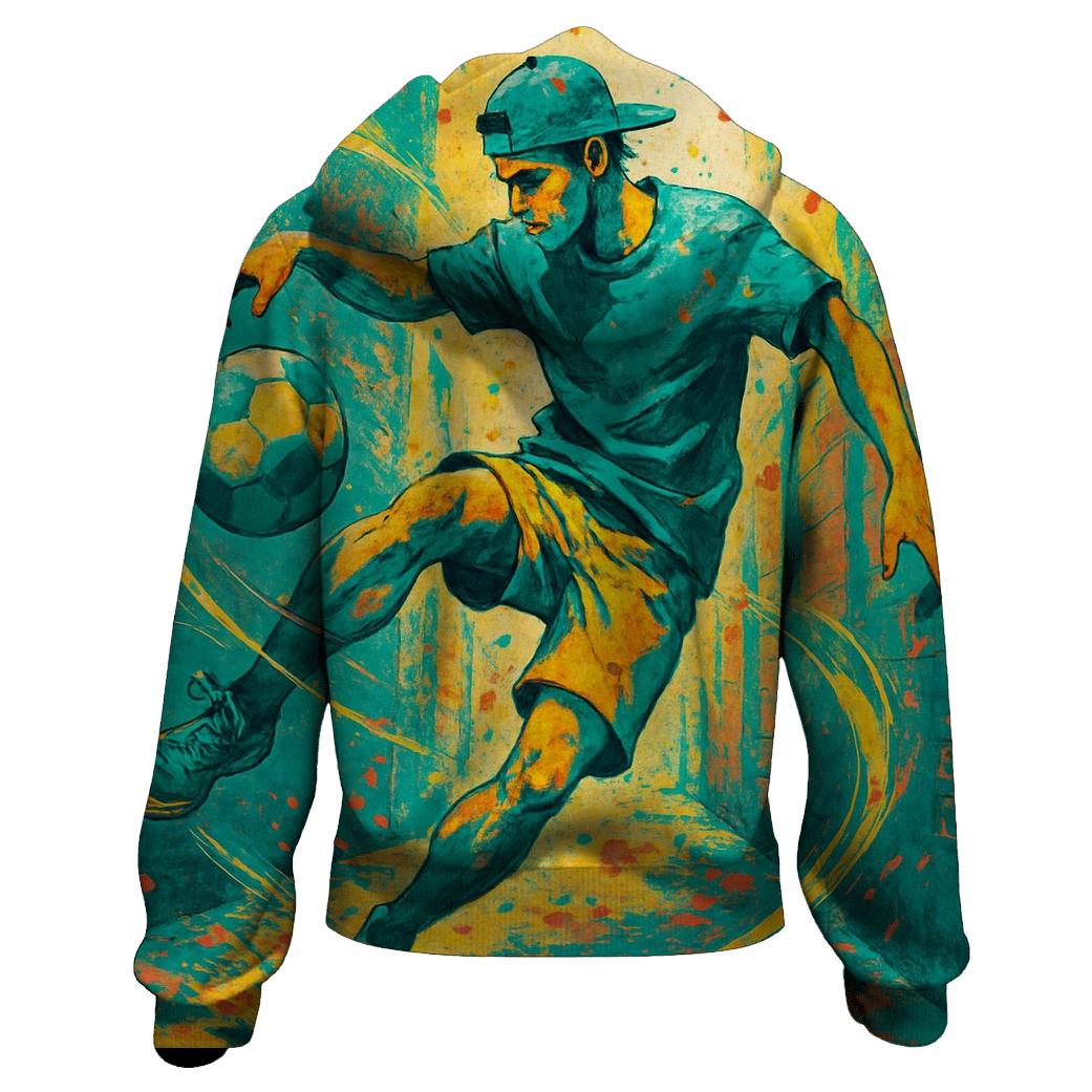 Urban Freestyle Soccer Flow graphic hoodies