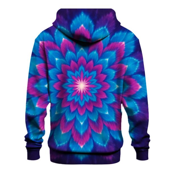 Neon Mandala Galaxy Burst custom hoodies