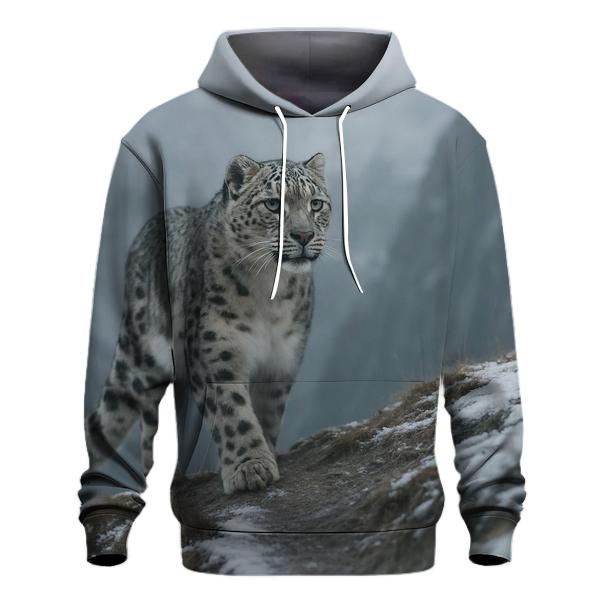 Glacial Ascent Snow Leopard premium hoodies