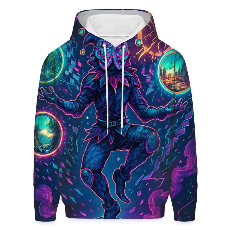 Neon Jester Of Broken Dimensions pullover hoodies