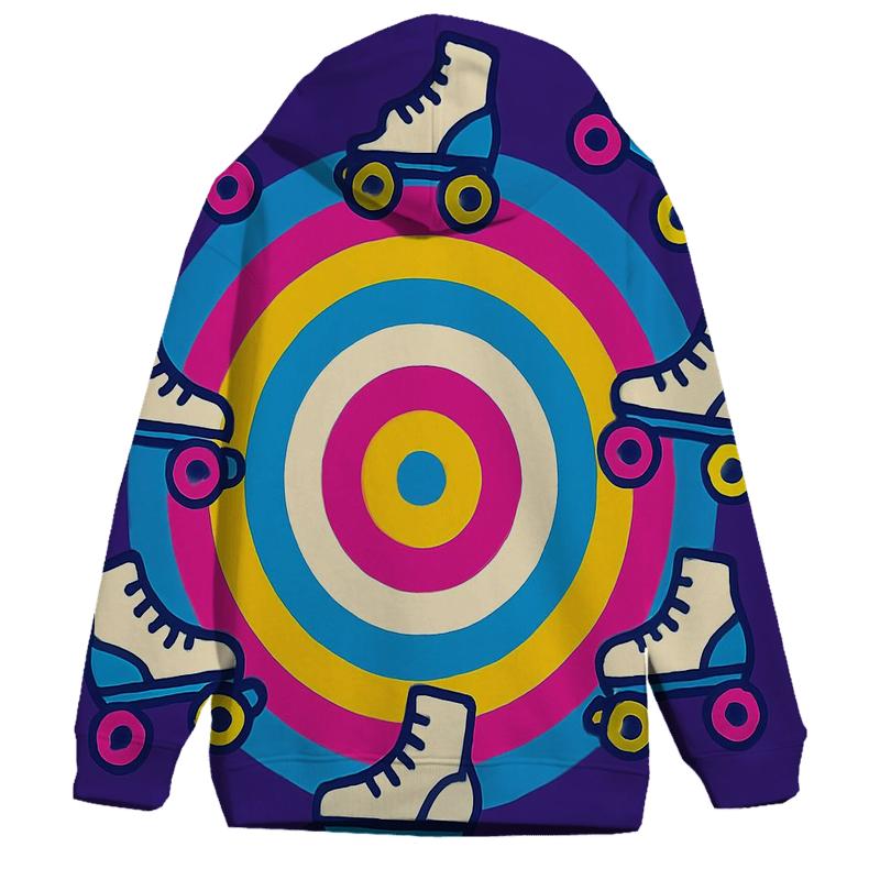 Roller Disco Rings heavyweight hoodies