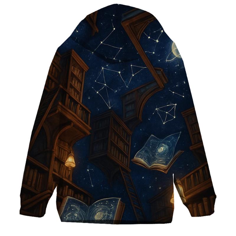 Stargazer Library Dreams printed hoodies