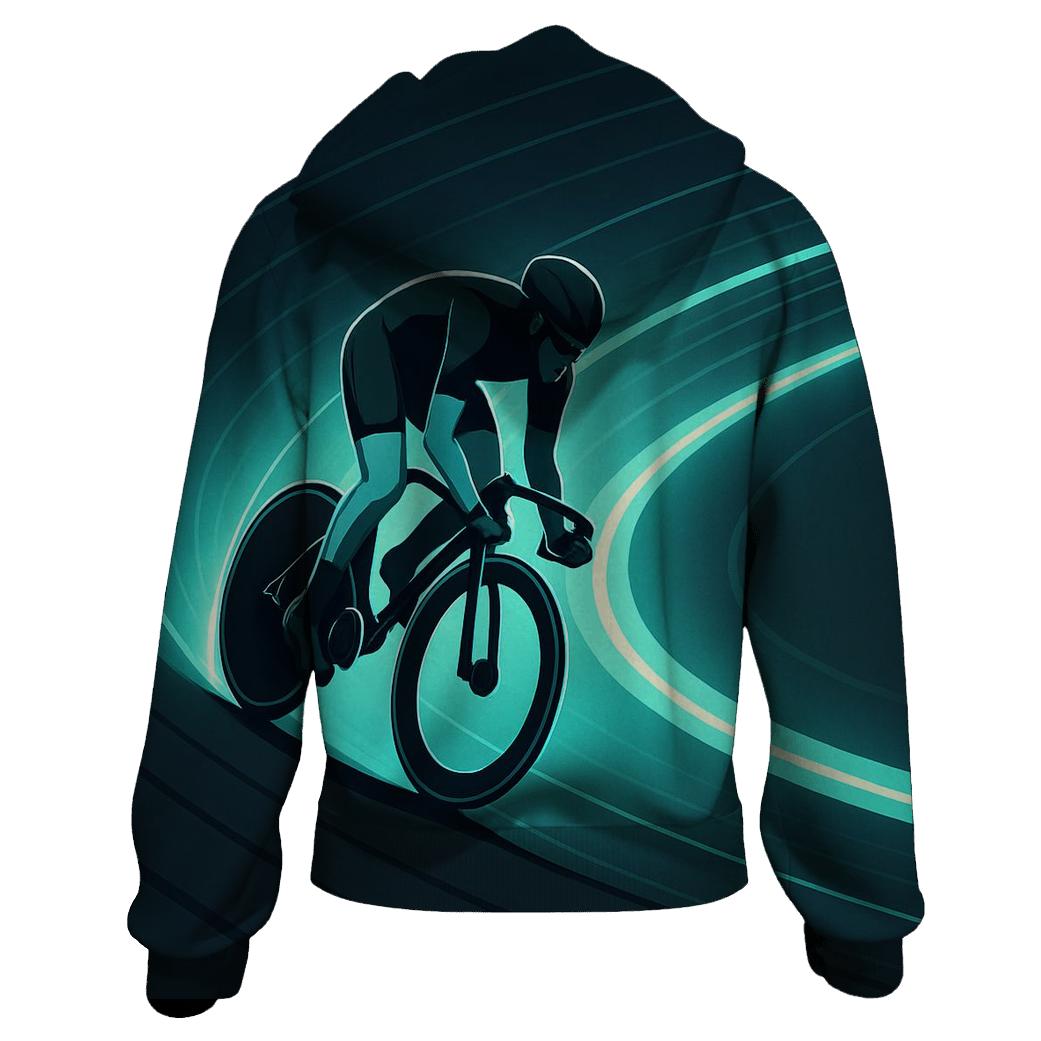 Futuristic Cycling Velodrome Halo hoodie trends