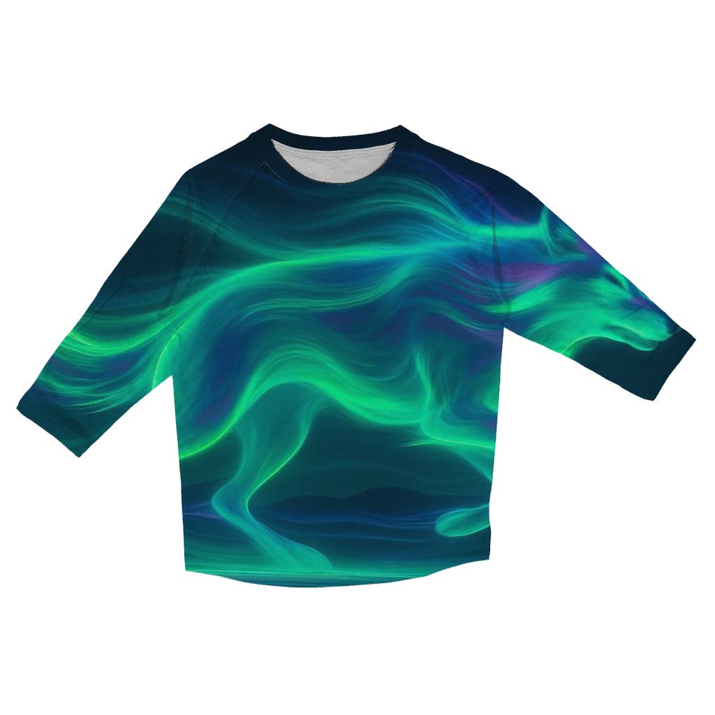 Aurora Pulse Running Wolf casual three quarter sleeve shirts