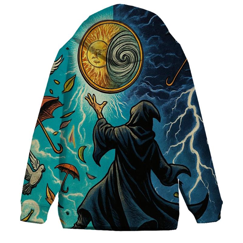 The Coin Flipping Weather Wizard pullover hoodies