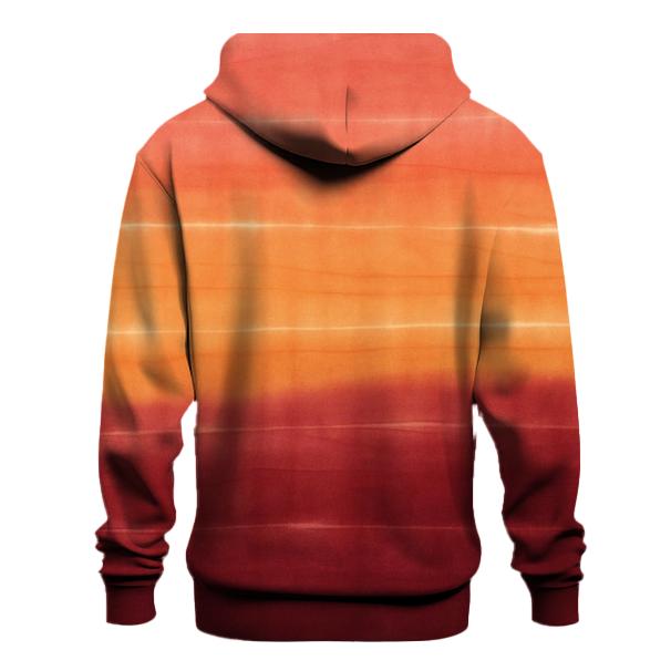 Sunset Horizon Stripe Overdye heavyweight hoodies