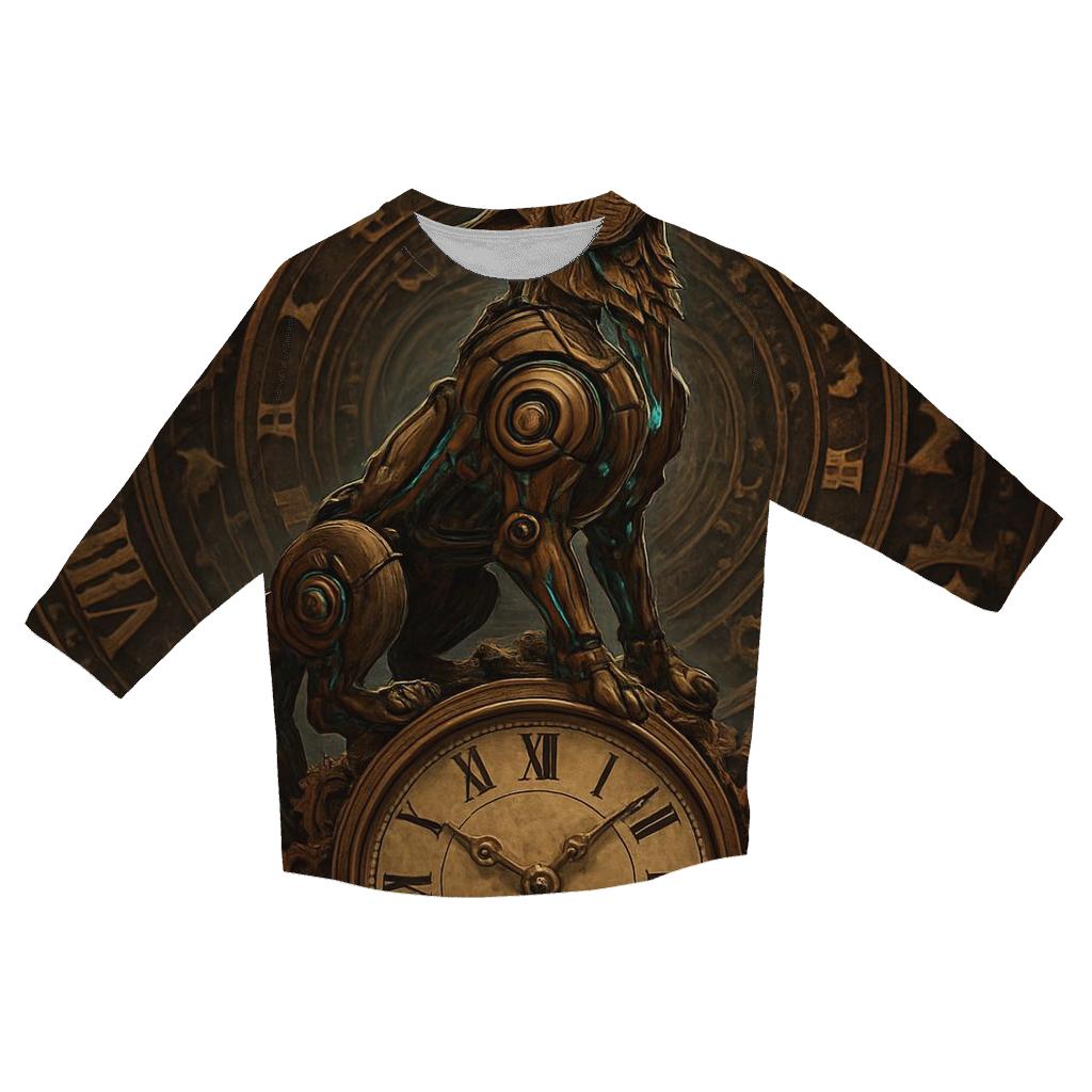 Clockwork Time Howler trendy 3/4 sleeve tops