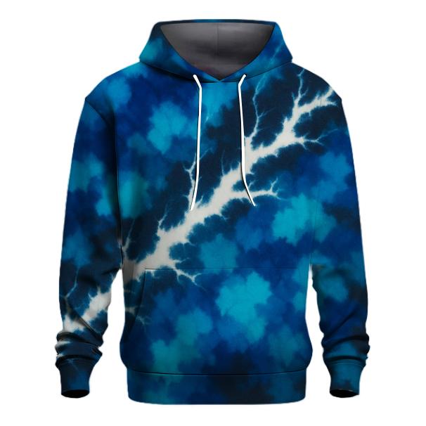 Diagonal Lightning Crumple Storm zip-up hoodies