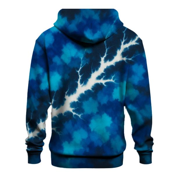 Diagonal Lightning Crumple Storm zip-up hoodies