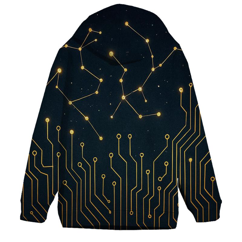 Quantum Circuit Constellations lightweight hoodies