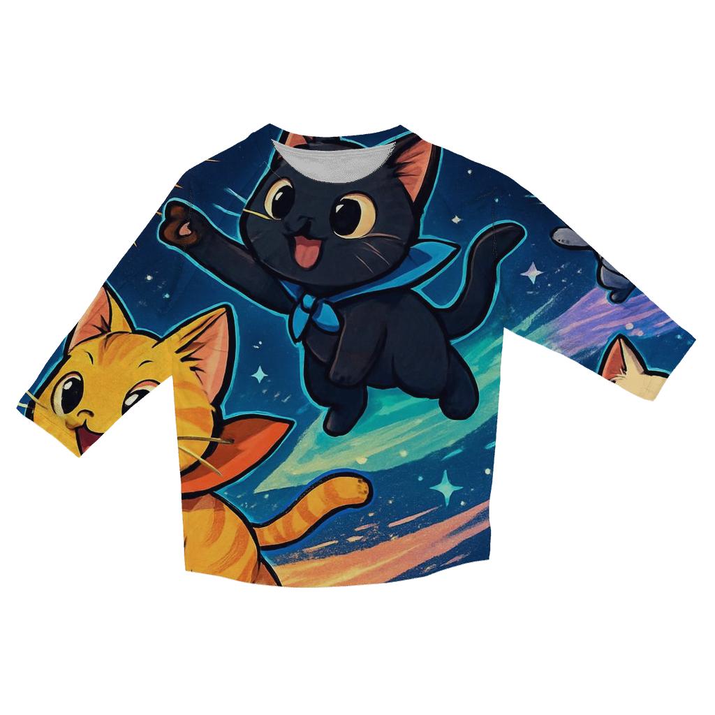 Comet Chaser Kitten Parade designer 3/4 sleeve blouses