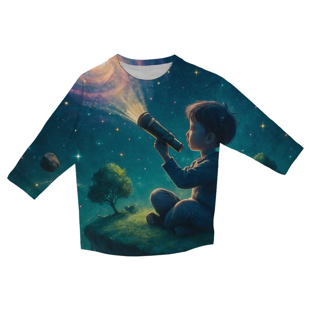 Stargazer Child On The Floating Island personalized 3/4 sleeve tees