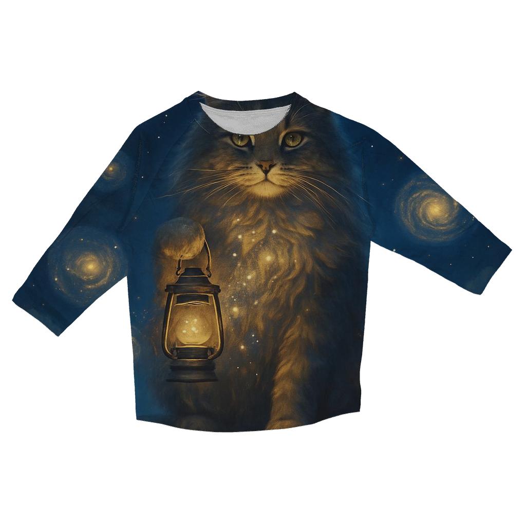 Galactic Lantern Keeper Cat fashion 3/4 sleeve shirts