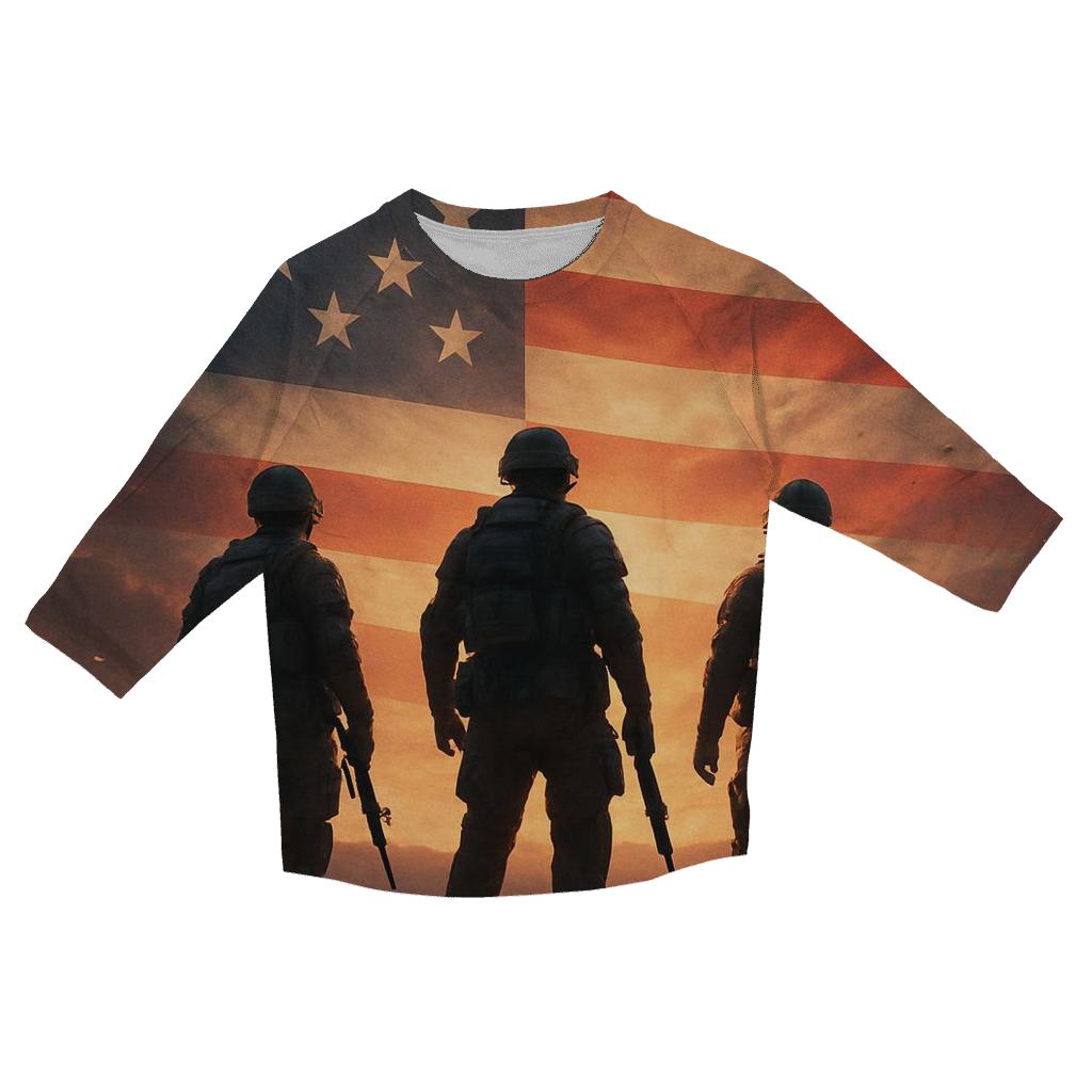 Dawn Guardians Over The Homeland custom 3/4 sleeve shirts