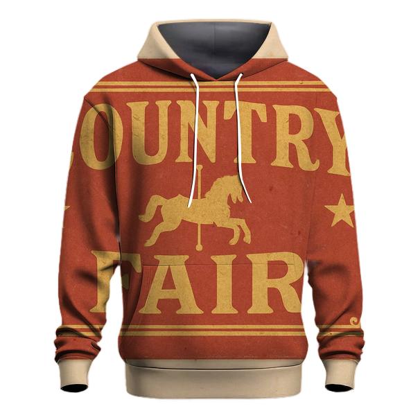 Rustic Country Fair Ticket Art hoodie trends