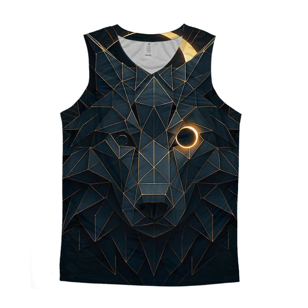 Geometric Eclipse Sentinel sports performance tank tops