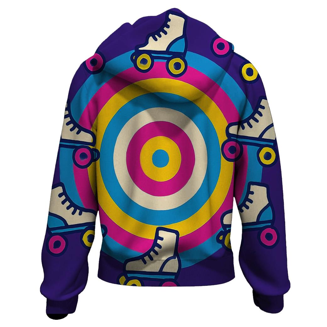 Roller Disco Rings heavyweight hoodies