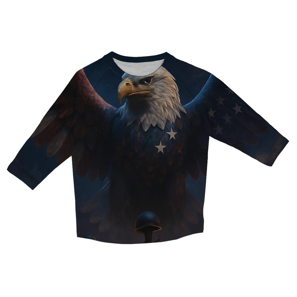 Eagle Of The Fallen Stars cotton quarter sleeve shirts