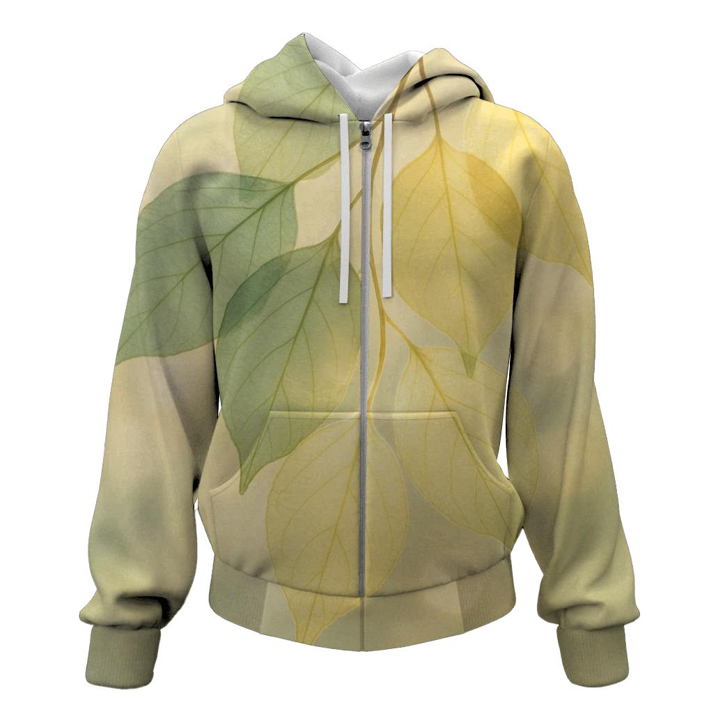 Whispering Leaves Prayer embroidered hoodies